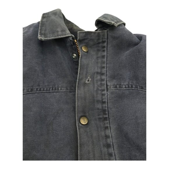 Vtg Carhartt Jacket Men 2XL Charcoal Chore Gorpcore Workwear C46PTL Duck Canvas - Picture 4 of 12